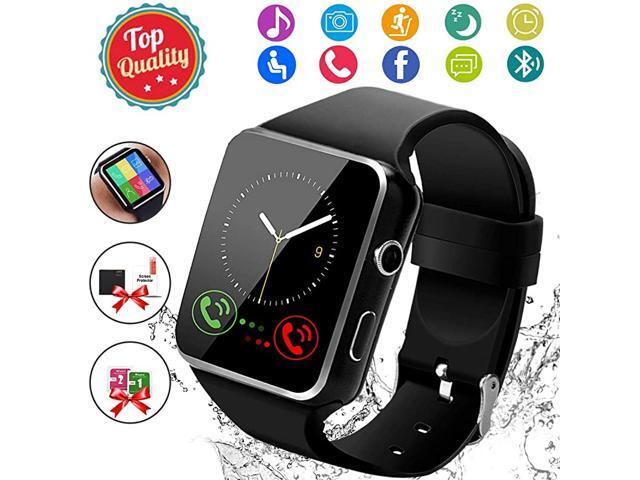 Watch Bluetooth watch Touch Screen Wrist Watch with CameraSIM Card SlotWaterproof Watch Sports Fitness Tracker Android Phone Watch Compatible with