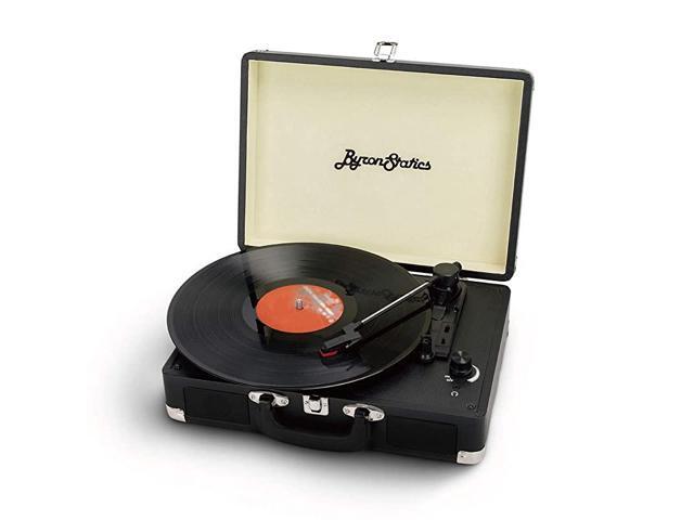 Vinyl Record Player 3 Speed Turntable Record Player with 2 Built in Stereo Speakers Replacement Needle Supports RCA Line Out AUX in Headphone Jack