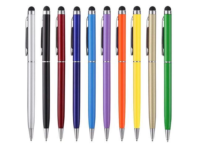Stylus Pen Stylus Pens for Touch Screens Universal Stylus Ballpoint Pen 2 in 1 Stylists Pens for iPad iPhone Tablet Laptops Kindle Samsung Galaxy