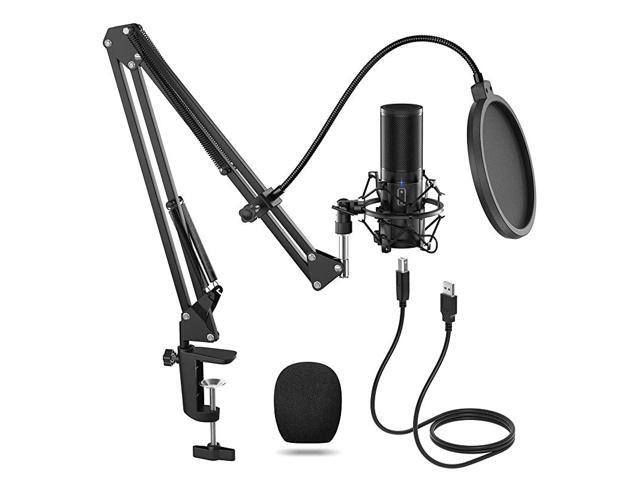 USB Microphone Kit Streaming Podcast PC Condenser Computer Mic for Gaming YouTube Video Recording Music Voice Over Studio Mic Bundle with