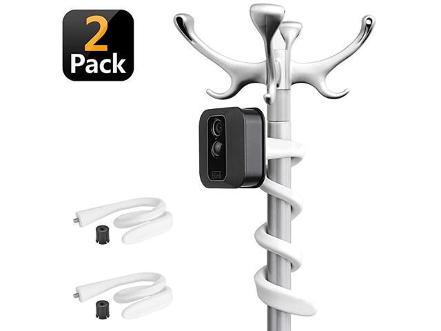 2Pack Flexible Twist Mount for Blink XT Blink XT2 Blink Mini AllNew Blink Outdoor Indoor Wireless Home Security Camera System White