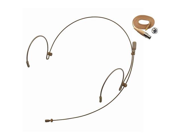 Pro Headset Headworn Microphone MICJ 071S Compatible with AKG Samson Wireless Transmitter Mini XLR 3Pin Connector