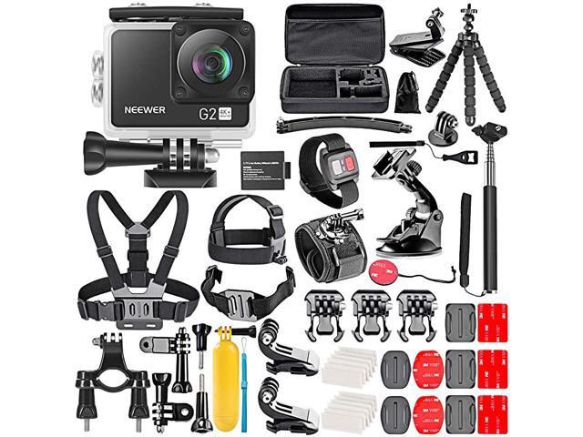 G2 4K WiFi Sports Action Camera with Touch Screen Ultra HD Waterproof DV Camcorder 12MP 4K30FPS EIS 170 Degree Wide Angle WiFi Sports Cam with