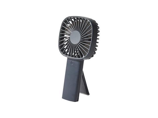 HANDS6 Portable Rechargeable Mini Fan with 4 Level Wind Speed Folding Stand for Desk and Outdoor Midnight Blue