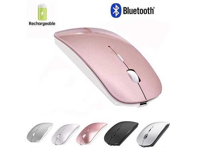 Mouse Rechargeable Wireless Mouse for MacBook ProWireless Mouse for Laptop PC Computer Rose Gold