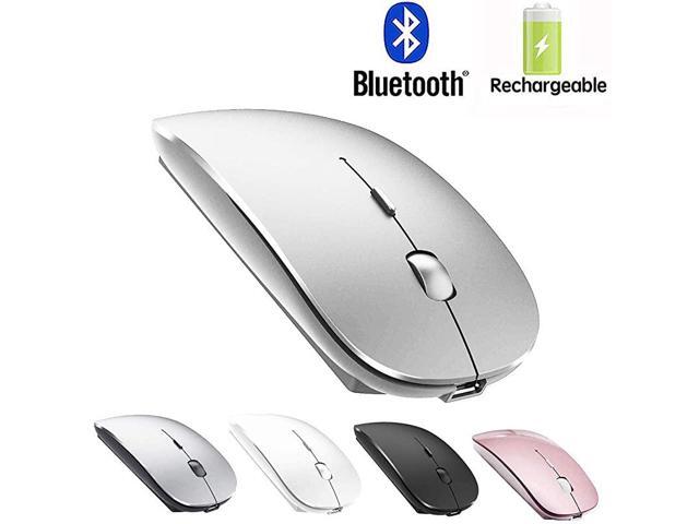 Mouse Rechargeable Wireless Mouse for MacBook ProWireless Mouse for Laptop PC Computer Silver