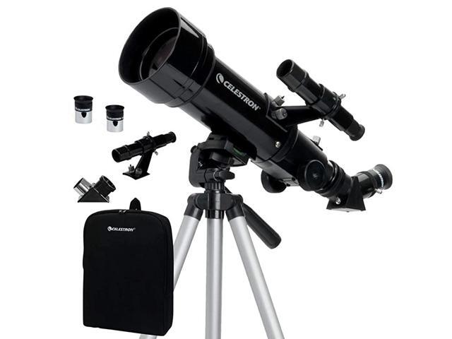 70mm Travel Scope Portable Refractor Telescope FullyCoated Glass Optics Ideal Telescope for Beginners BONUS Astronomy Software Package