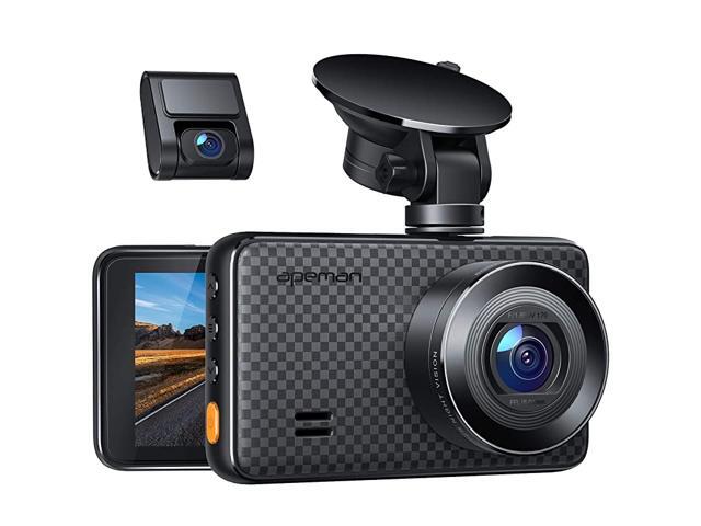2K 1080P Dual Dash Cam 2688x1520P max Support 128GB Front and Rear Camera for Cars with 3 Inch IPS Screen Driving Recorder with IR Sensor Night