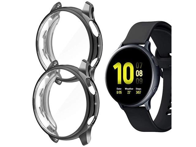Pack Protective Case for Samsung Watch Active 40mm Full Around Protection Cover Flexible TPU AntiScratch Bumper Black