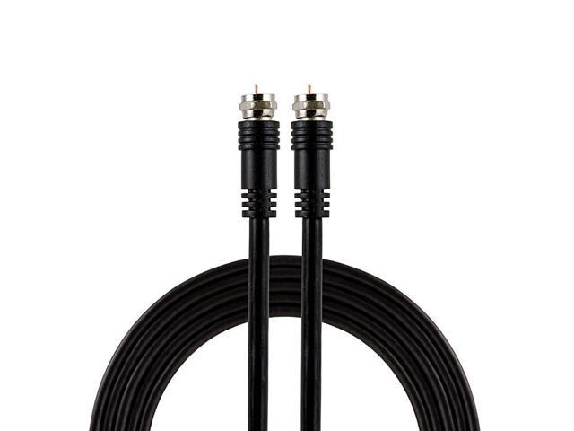 RG6 Coaxial Cable 25 Ft FType Connectors Double Shielded Coax Input output Low Loss Coax Ideal for TV Antenna DVR VCR Satellite Receiver Cable Box