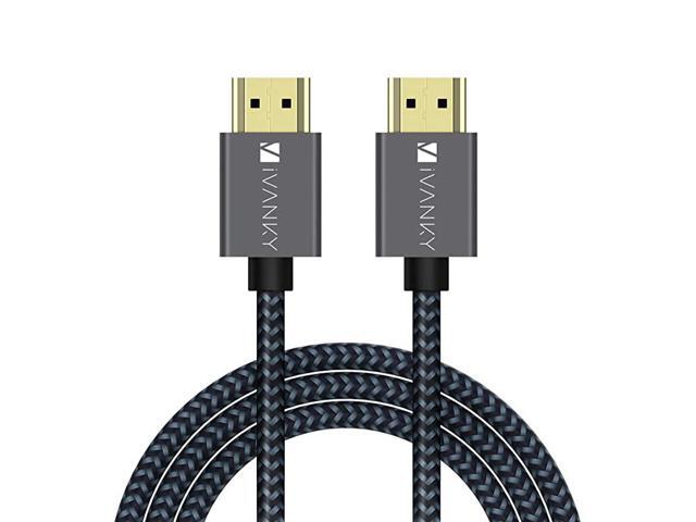 HDMI Cable 4K 10ft 18Gbps High Speed HDMI 20 Cable 4K HDR HDCP 2214 3D 2160P 1080P Ethernet Braided HDMI Cord 32AWG Audio ReturnARC Compatible UHD