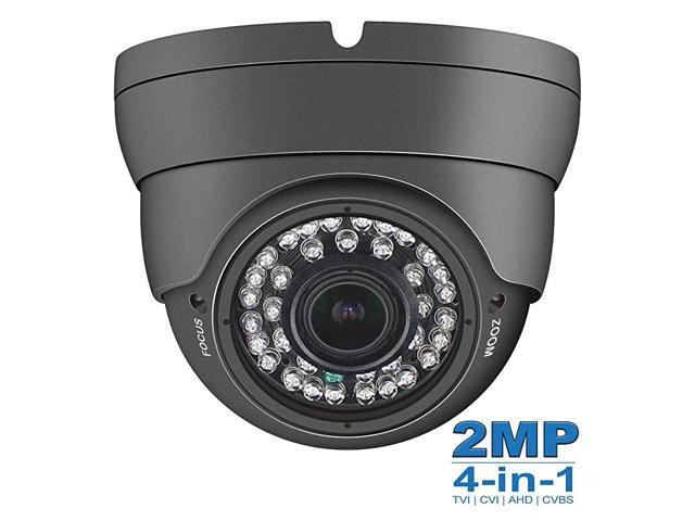 2MP Analog CCTV Camera HD 1080P 4in1 TVIAHDCVICVBS Dome Security Camera 2812mm Varifocal Wide Viewing Angle Weatherproof indoor outdoor Eyeball