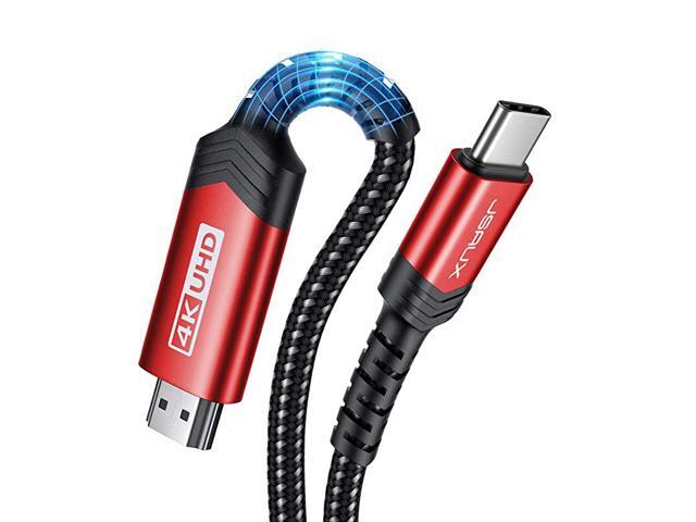 USB C to HDMI Cable13ft 4K 60HZ Type C to HDMI CordThunderbolt 3 Compatible for MacBook Pro 2018 2017 Air iPad Pro Samsung Galaxy S21 S20 Ultra