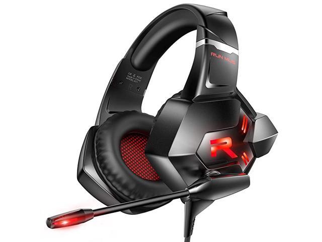 Gaming Headset Xbox One Headset PS4 Headset with 71 Surround Sound Noise Cancelling Mic LED Light Compatible with Xbox One Adapter Not Included PS4