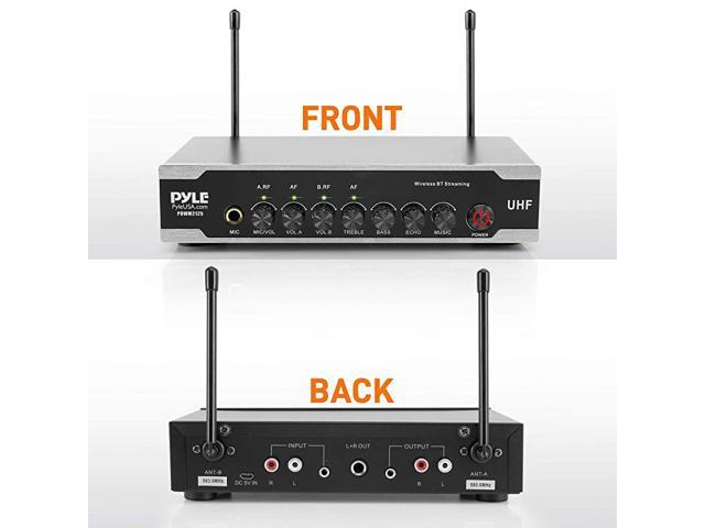 Portable UHF Wireless Microphone System - Battery Operated Dual