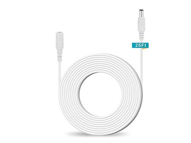 150ft Power Extension Cable 21mm x 55mm 12V DC Plug Power Adapter Cord 20AWG Wire for CCTV Wireless WiFi IP Security Camera DVR LED Car