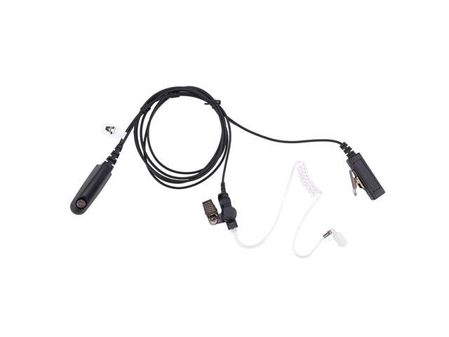 Earpiece Compatible with Motorola HT750 GP328 Walkie Talkie with PTT MIC and Acoustic Tube Two Way Radio Surveillance Survalliance Headset Security