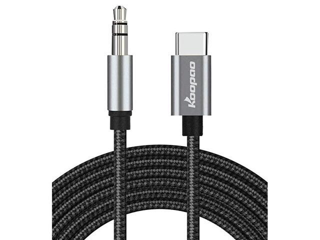 USB C to 35mm Audio Aux Jack 66FT Cable Type C Adapter to 35mm Headphone Stereo Cord Car Compatible with iPad Pro 2018 Google Pixel 2 3 4 XL 66FT