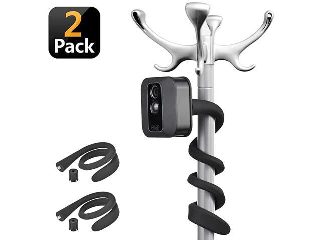 2Pack Flexible Twist Mount for Blink XT Blink XT2 Blink Mini AllNew Blink Outdoor Indoor Wireless Home Security Camera System Black