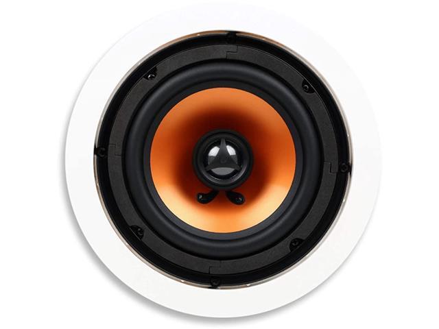 M6C 2Way in Ceiling in Wall Speaker 65 Inch Woofer 1Inch Pivoting Silk Dome Tweeter 76Inch Cutout Diameter Each White