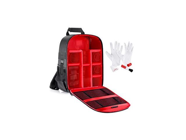 Camera Case Waterproof Shockproof 118x55x146 inches30x14x37 centimeters Camera Backpack Bag with Tripod Holder and Cleaning Kit for DSLRMirrorless