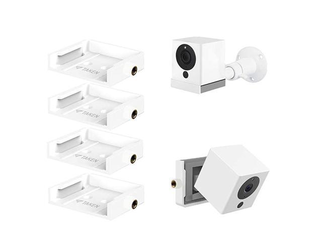 Cam Wall Mount Bracket with Universal Screw Compatible with Cam Full Install Kit 4 Pack White