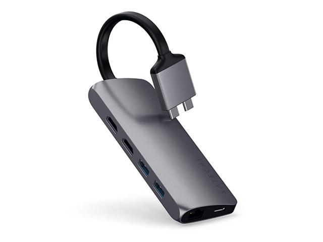 TypeC Dual Multimedia Adapter with Dual 4K HDMI USBC PD Gigabit Ethernet MicroSD Card Readers USB 30 Compatible with 2020 MacBook Pro 2020 MacBook