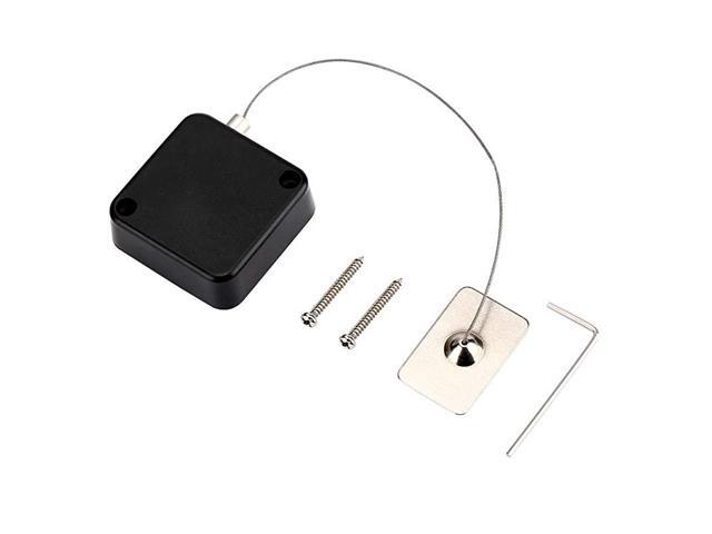 Retractable Laptop Lock with DoubleSided Adhesive Remote Control Security Lock Anti Theft Lock Remote Control AntiLost Rope for TV DVD Hardware