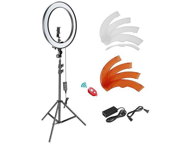 18inch SMD LED Ring Light Dimmable Lighting Kit with 787inch Light Stand Filter and Hot Shoe Adapter for Photo Studio LED Lighting Portrait YouTube