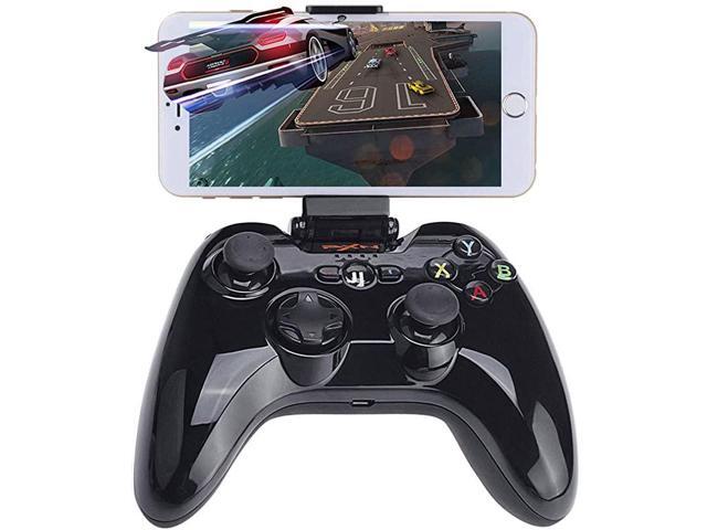 Gamepad Controller for iOS MFi Gaming Joystick with Clamp Holder Compatible with Apple iPhone Xs XR X 8 Plus 8 7 Plus 7 6S 6 5S 5 iPad iPad Pro Air
