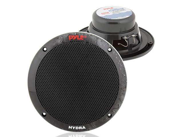 65 Inch Dual Marine Speakers 2 Way Waterproof and Weather Resistant Outdoor Audio Stereo Sound System with 400 Watt Power Polyprone Cone and Butyl