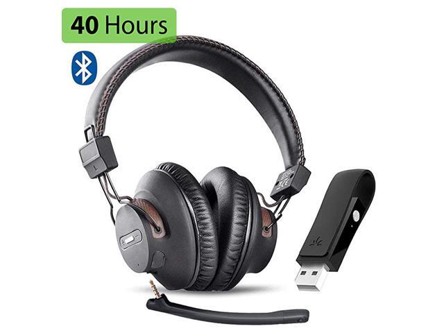 DG59M Wireless Gaming Headphones Set wDetachable Boom Mic Bluetooth USB Audio Dongle Compatible with PS4 PS5 PC Laptop Computer Chat Music Easy