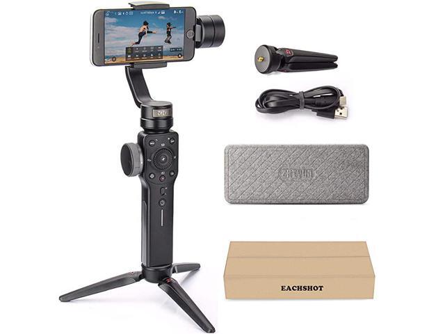 Smooth 4 3Axis Handheld Gimbal Stabilizer with Grip Tripod for iPhone 12 11 Pro Xs Max Xr X 8 Plus 7 6 SE Android Cell Phone Smartphone YouTube