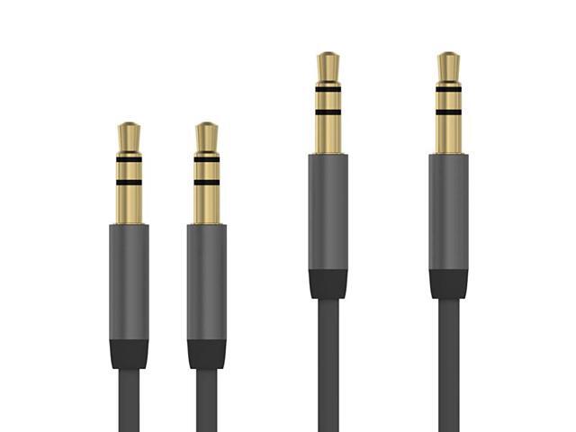 Aux Cable 35mm Audio Cord for Car 2 Pack 6ft Long Heavy Duty Male to Male Jack Auxiliary Cord Extension Adapter for Apple iPhone Android for