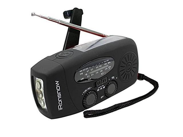 Classic Creator Solar Emergency NOAA Weather Radio Dynamo Hand Crank Self Powered AM FM WB Radios 3 LED Flashlight 1000mAh Smart Phone Charger