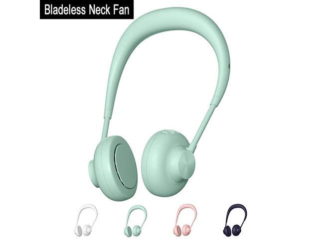 2020 Portable Bladeless Neck Fan Personal Hands Free USB Mini Rechargeable Breeze Quiet Air Multiplier Cooler with 3 Level Air Flow and 360 Degree