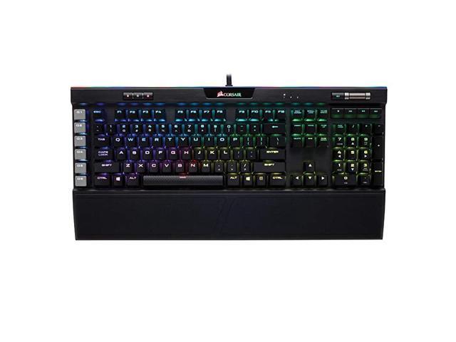 K95 RGB PLATINUM Mechanical Gaming Keyboard USB Passthrough Media Controls Fastest Cherry MX Speed RGB LED Backlit Black Finish Renewed