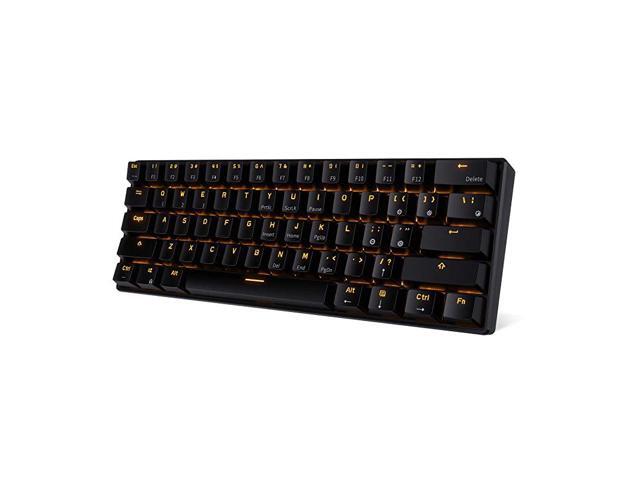 RK61 Wireless 60 Mechanical Gaming Keyboard UltraCompact Bluetooth Keyboard with Tactile Brown Switch Compatible for MultiDevice Connection Black