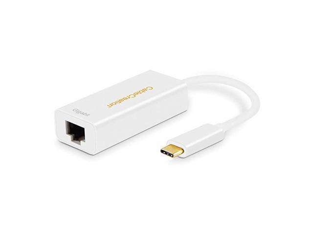 USB C Ethernet Adapter USB Type C to RJ45 Network LAN Adapter Up to 101001000 Mbps Thunderbolt 3 Compatible for MacBook Pro 2020 Surface Book 2 White