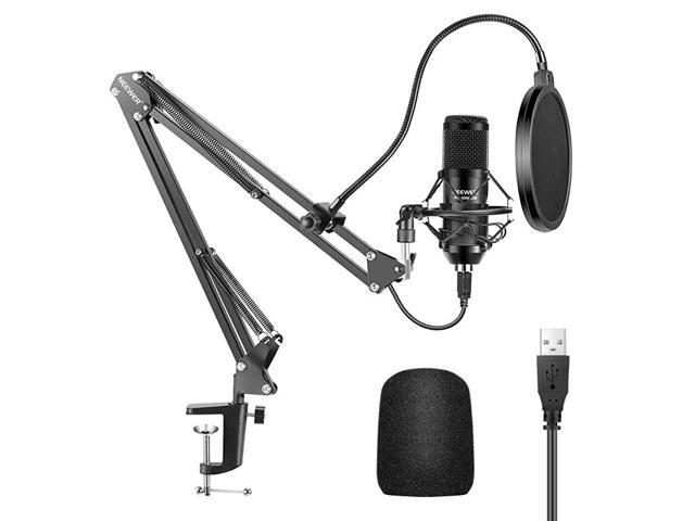 USB Microphone Kit 192KHZ24BIT PlugPlay Computer Cardioid Mic Podcast Condenser Microphone with Professional Sound Chipset for YouTubeGaming Record