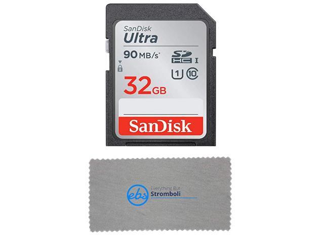 32GB SD Ultra Memory Card Works with Canon EOS M200 M100 M50 M5 M6 Mirrorless Camera SDSDUNR032GGN6IN Bundle with 1 Everything But Stromboli Micro