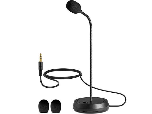 35MM PC Microphone Professional Recording Condenser Microphone Compatible with PC Laptop iPhone iPad SingingVoice RecordingYouTubeSkypeGaming35mm