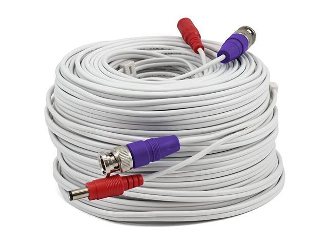 BNC Coaxial Cable for Security Camera CCTV System Audio Video Extension Power Cables UL Certified and Fire Resistant 100ft 100 Ft 30 M SWPRO30ULCBL