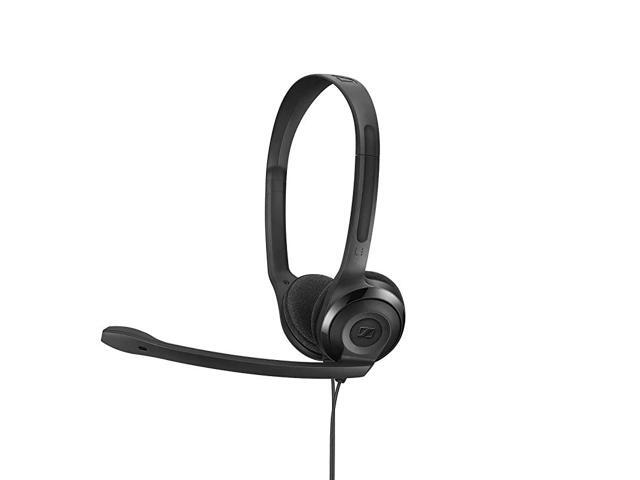 PC 5 Chat Headset for Internet Communication ELearning and Gaming Noise Cancelling Microphone Casual Gaming Lightweight high Comfort Minimalistic