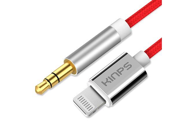 MFI Certified Lightning to 35mm Male Aux Cable 4FT12M Audio Cord Compatible with iPhone 11 Pro Max11 Pro11XsXRX8 Plus87 Plus7 Car Stereo Home