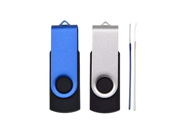 32GB Flash Drives 2 Pack 32GB Thumb Drives Bulk 32 GB Memory Stick Metal USB 20 Jump Drive Swivel Pendrive Portable Zip Drives Multipack USB Drive