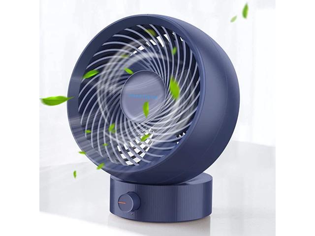 2020 New USB Desk Fan Small Personal Desktop Table Fan with Strong Wind Quiet Operation Portable Mini Fan for Home Office Bedroom Table and Desktop