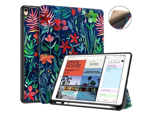 SlimShell Case for iPad Air 3rd Gen 105 2019 iPad Pro 105 Inch 2017 with Builtin Pencil Holder Lightweight Smart Stand Soft TPU Back Cover Auto