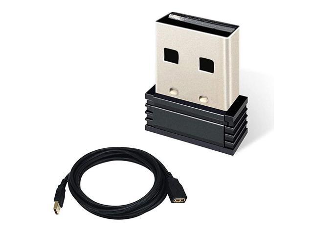 ANT+ Stick Dongle Adapter Wireless Receiver for Zwift TheSufferfest TrainerRoad Rouvy to Upgrade Bike Trainer with 3 Meters Extension Cable