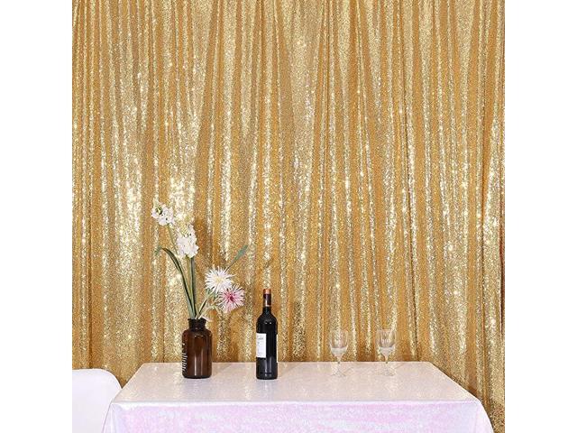 Sparkly Gold Sequin Backdrop Photography Christmas Backdrop 6Ft x 7Ft